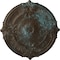 Ekena Millwork Attica Ceiling Medallion (Fits Canopies up to 3 3/4"), 39 1/2"OD x 2 1/2"P, Bronze Blue Patina CM39ATBBS - alternate 1